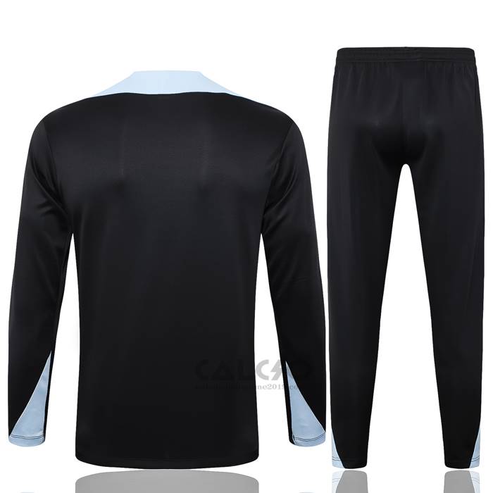 Tuta da Track di Felpa FC Barcellona 2024-2025 Nero e Grigio